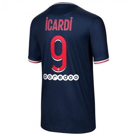 Jalkapallo Pelipaidat Paris Saint-Germain Mauro Icardi 9 Kotipaita 2020-2021 Lyhythihainen